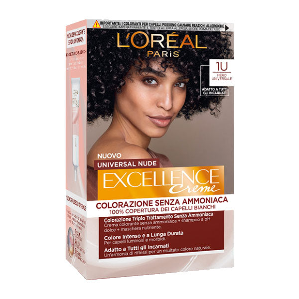 L'OREAL EXCELLENCE NO AMMONIACA NERO NUDE 1U - Tre Pi Profumerie