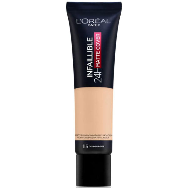 L'OREAL FONDOTINTA INFAILLIBLE 24H MAT BEIGE DORE 115 - Tre Pi Profumerie