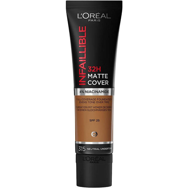 L'OREAL FONDOTINTA INFAILLIBLE 32H MATTE COVER 315 - Tre Pi Profumerie