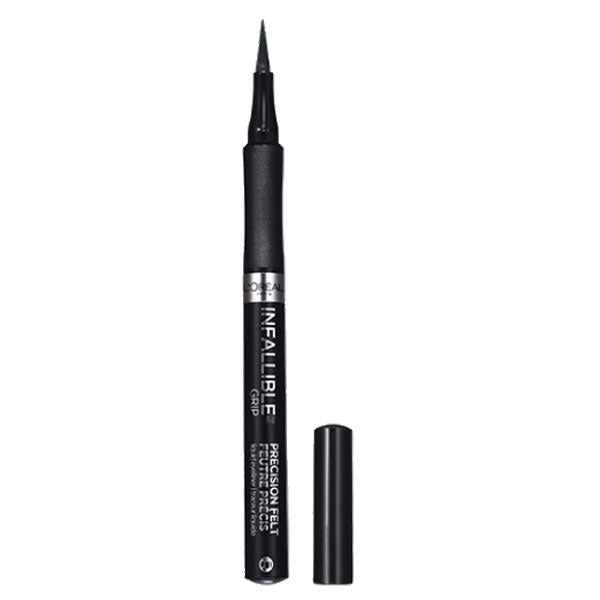 L'OREAL INFAILLIBLE 24HGRIP PRECISION FELT EYELINER 01 BLACK - Tre Pi Profumerie