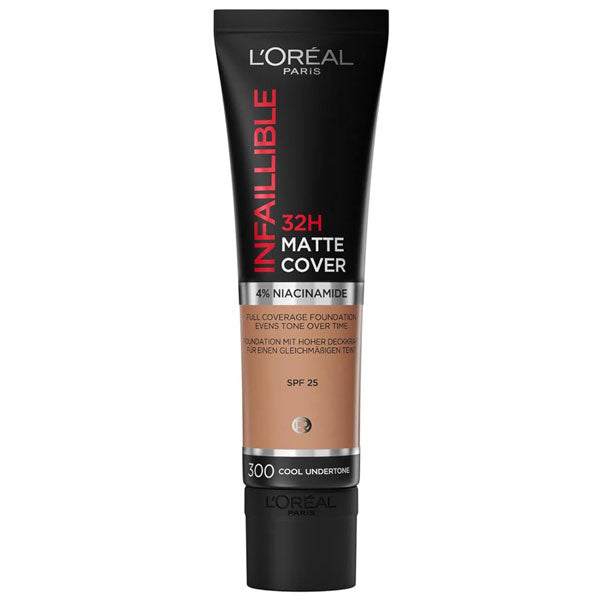 L'OREAL FONDOTINTA INFAILLIBLE 32H MATTE COVER AMBRE 300 - Tre Pi Profumerie