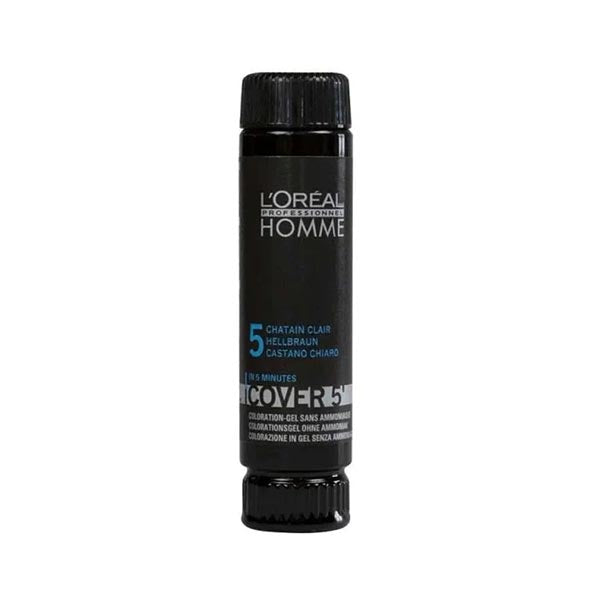 L'OREAL PROFESSIONNEL HOMME COLORAZIONE GEL CASTANO CHIARO 5 - Tre Pi Profumerie