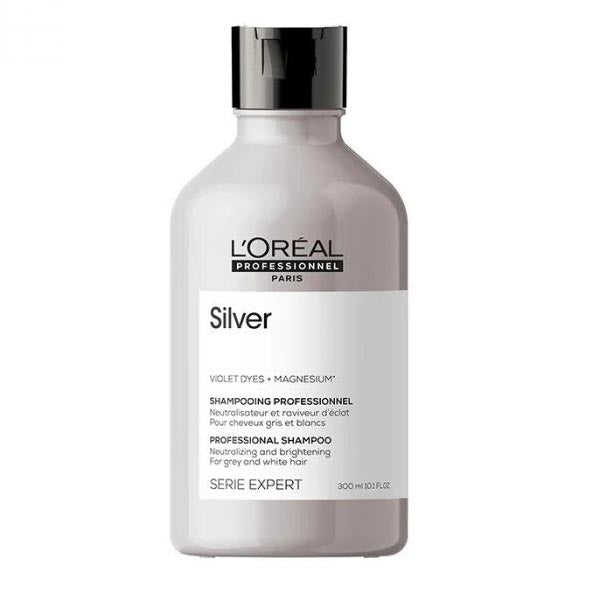 L'OREAL PROFESSIONNEL SERIE EXPERT SHAMPOO SILVER 300 ML - Tre Pi Profumerie