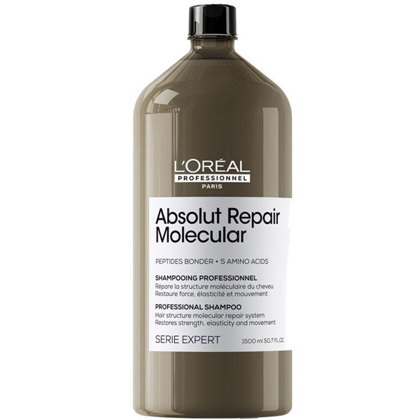 L'OREAL PROFESSIONNEL SHAMPOO ABSOLUT REPAIR MOLECULAR 1500 ML - Tre Pi Profumerie