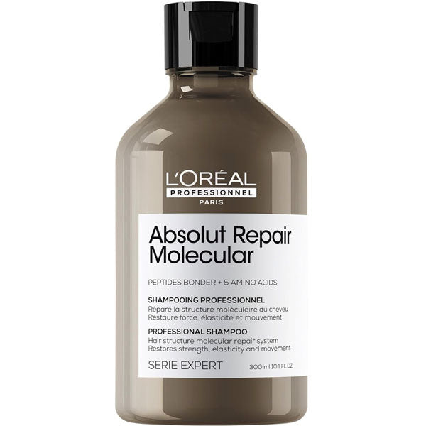 L'OREAL PROFESSIONNEL SHAMPOO ABSOLUT REPAIR MOLECULAR 300 ML - Tre Pi Profumerie
