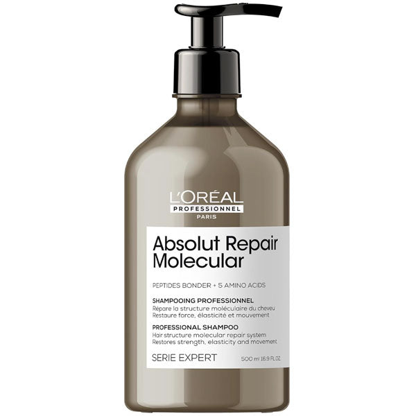 L'OREAL PROFESSIONNEL SHAMPOO ABSOLUT REPAIR MOLECULAR 500 ML - Tre Pi Profumerie