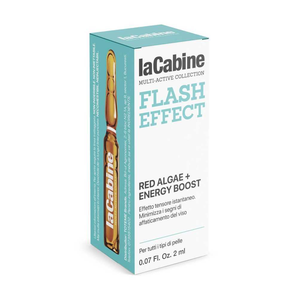 LACABINE FLASH EFFECT FIALA ALGHE ROSSE + ENERGY BOOST 2 ML