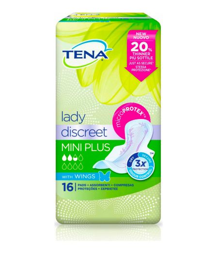 TENA LADY ASSORBENTI DISCREET MINI PLUS ALIX1 - Tre Pi Profumerie