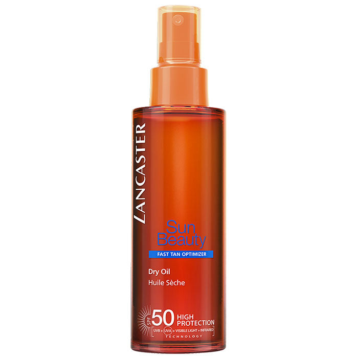 LANCASTER SUN BEAUTY FAST TAN OPTIMIZER DRY OIL SPF 50 150 ML - Tre Pi Profumerie