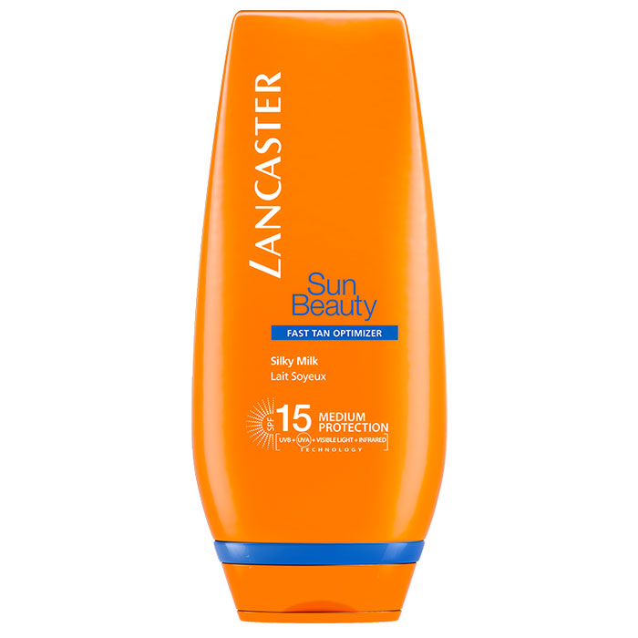 LANCASTER SUN BEAUTY FAST TAN OPTIMIZER SILKY MILK SPF 15 125 ML - Tre Pi Profumerie