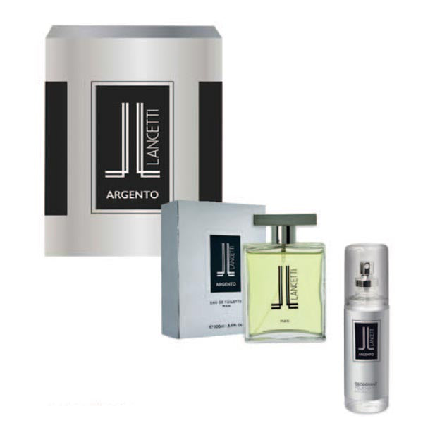LANCETTI ARGENTO COFANETTO EDT 100 ML + DEODORANTE - Tre Pi Profumerie