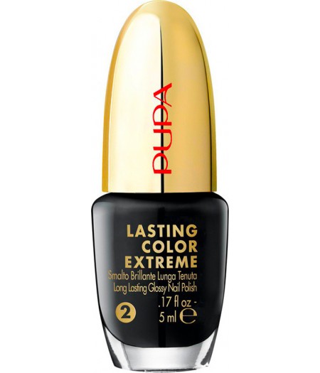 PUPA SMALTO LASTING EXTREME MIDNIGHT BLACK 024 - Tre Pi Profumerie