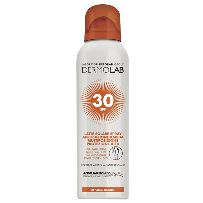 DERMOLAB LATTE SOLARE SPRAY PROTEZIONE ALTA SPF 30 150 ML - Tre Pi Profumerie