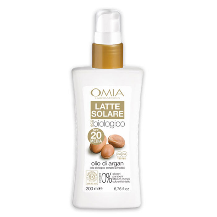 OMIA LATTE SOLARE ARGANSPF 20 200 ML - Tre Pi Profumerie