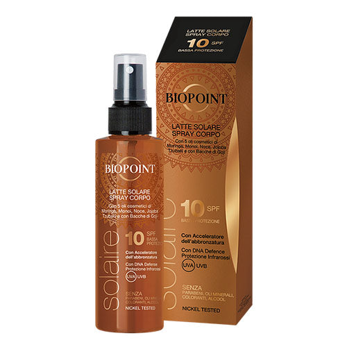 BIOPOINT SOLAIRE LATTE SOLARE SPRAY CORPO 10 SPF 150 ML - Tre Pi Profumerie
