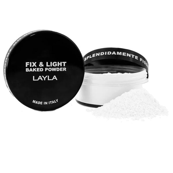 LAYLA FIX & LIGHT CIPRIA IN POLVERE FISSANTE TRASPARENTE N.1 - Tre Pi Profumerie