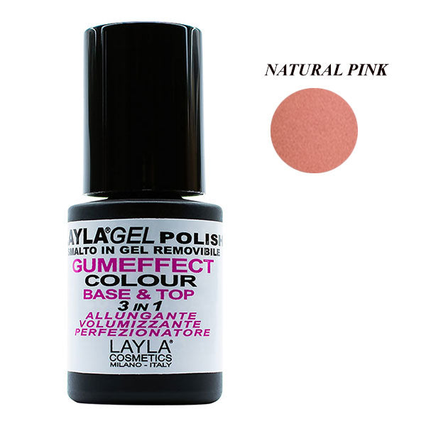 LAYLA SMALTO GEL POLISHGUMEFFECT 3 IN 1 NATURAL PINK 03 - Tre Pi Profumerie
