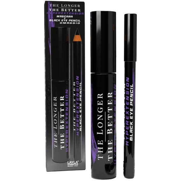 LAYLA THE LONGER THE BETTER HYPER EXTENSION MASCARA + MATITA - Tre Pi Profumerie
