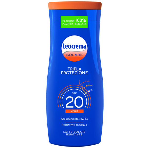 LEOCREMA SOLARE LATTE SOLARE SFP20 200 ML - Tre Pi Profumerie