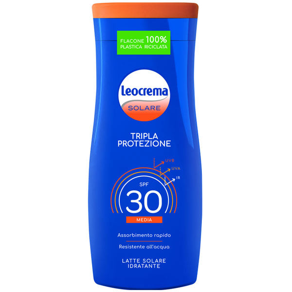 LEOCREMA SOLARE LATTE SOLARE SFP30 200 ML - Tre Pi Profumerie