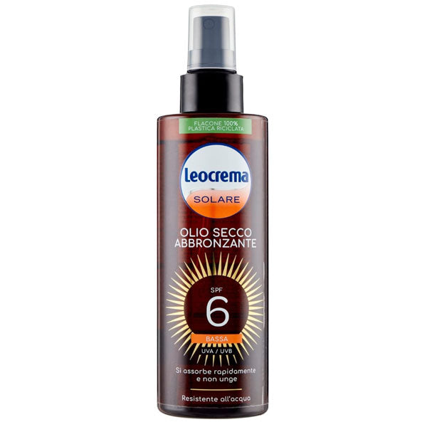 LEOCREMA SOLARE OLIO SECCO ABBRONZANTE SFP6 - Tre Pi Profumerie