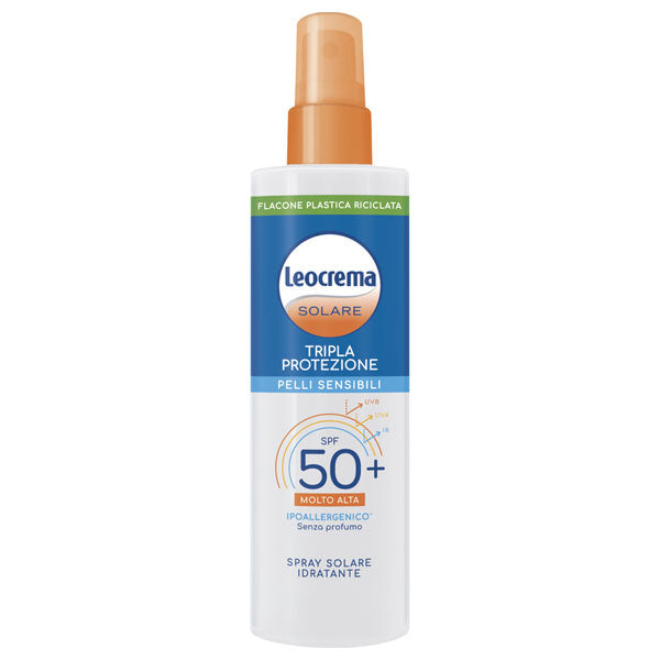 LEOCREMA SOLARE SPRAY IDRATANTE SPF50+ 200 ML - Tre Pi Profumerie