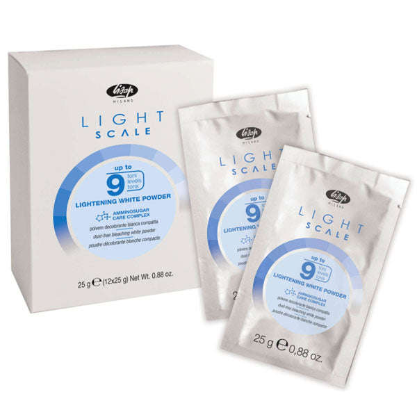 LISAP LIGHT SCALE 9TONIBUSTINE DECOLORANTE COMPATTA BIANCA 12X2 - Tre Pi Profumerie