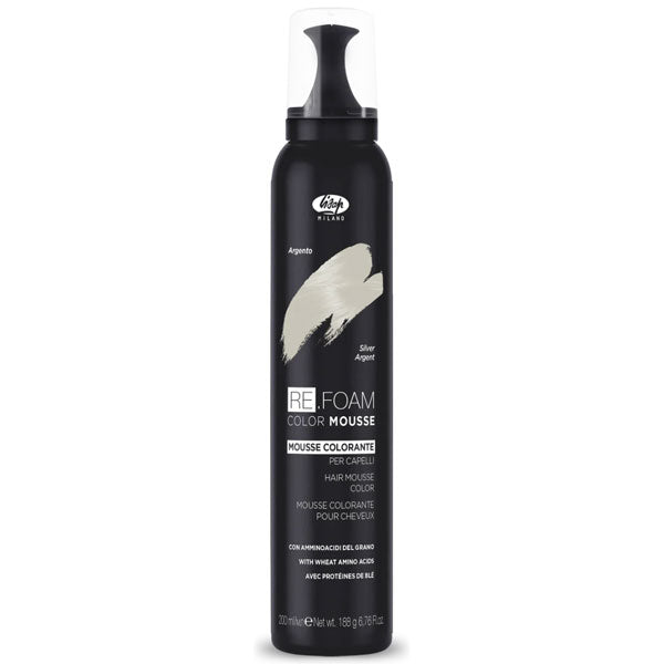 LISAP RE.FOAM MOUSSE COLORANTE CAPELLI ARGENTO 200 ML - Tre Pi Profumerie