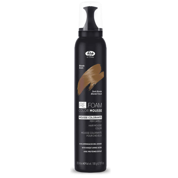 LISAP RE.FOAM MOUSSE COLORANTE CAPELLI BIONDO SCURO 200 ML - Tre Pi Profumerie
