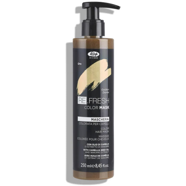 LISAP REFRESH MASCHERA COLORATA CAPELLI ORO GOLDEN DORE 250 ML - Tre Pi Profumerie