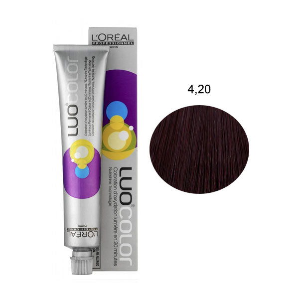 L'OREAL PROFESSIONNEL LUOCOLOR COLORAZIONE PERMANENTE 4,20 - Tre Pi Profumerie