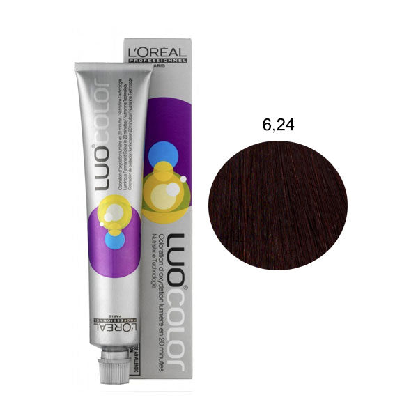 L'OREAL PROFESSIONNEL LUOCOLOR COLORAZIONE PERMANENTE 6,24 - Tre Pi Profumerie