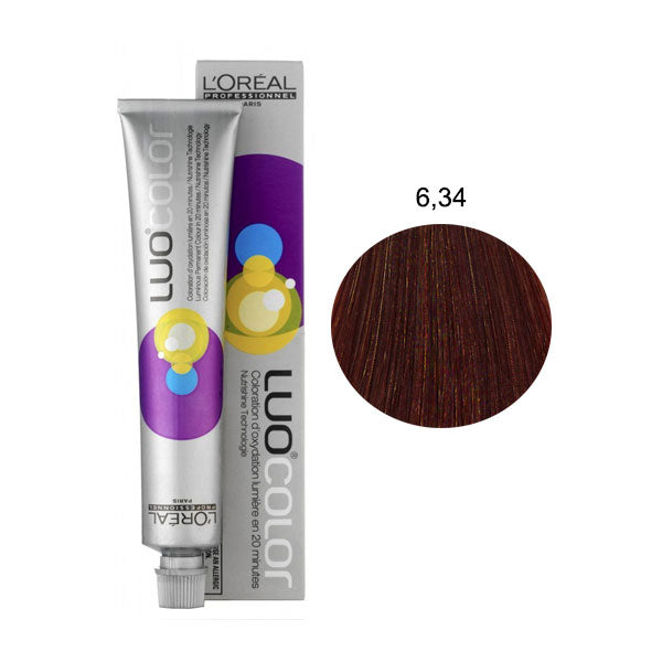 L'OREAL PROFESSIONNEL LUOCOLOR COLORAZIONE PERMANENTE 6,34 - Tre Pi Profumerie
