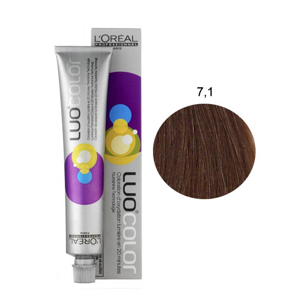 L'OREAL PROFESSIONNEL LUOCOLOR COLORAZIONE PERMANENTE 7,1 - Tre Pi Profumerie