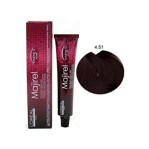 L'OREAL PROFESSIONNEL MAJIREL CASTANO MOGANO CENERE 4,51 - Tre Pi Profumerie