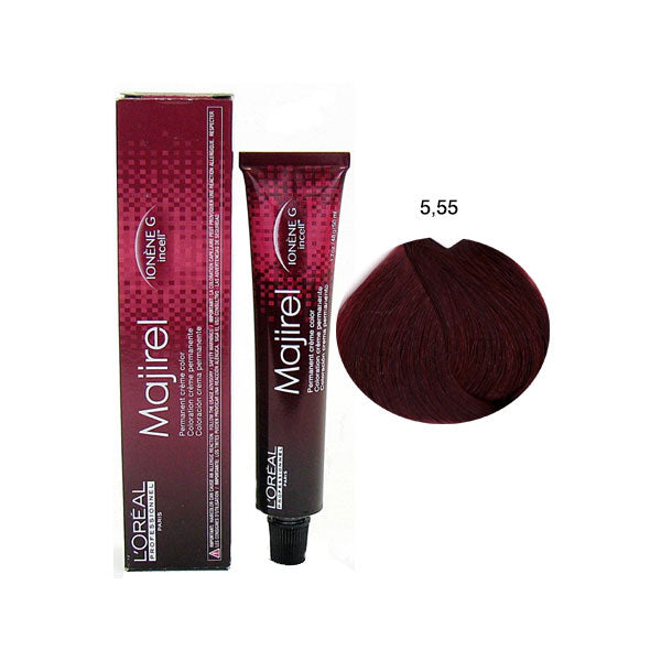 L'OREAL PROFESSIONNEL MAJIREL CASTANO CHIARO MOGANO PROFON 5,55 - Tre Pi Profumerie