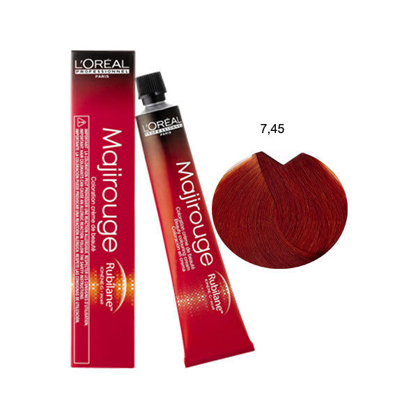 L'OREAL PROFESSIONNEL MAJIROUGE BIONDO RAME MOGANO 7,45 - Tre Pi Profumerie