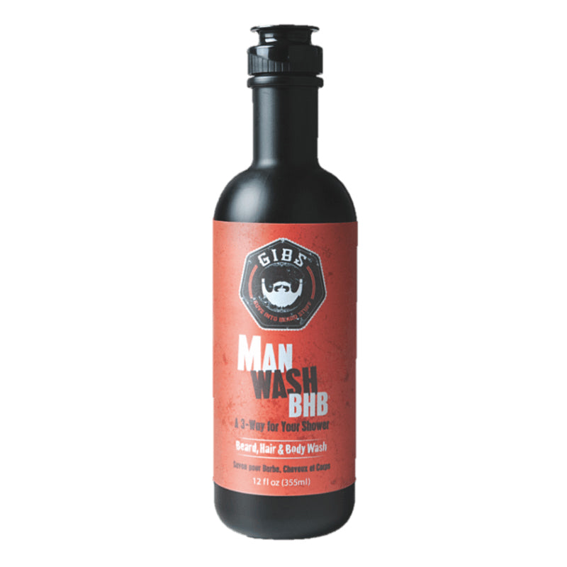 GIBS MAN WASH BHB BEARD/HAIR & BODY 355 ML - Tre Pi Profumerie