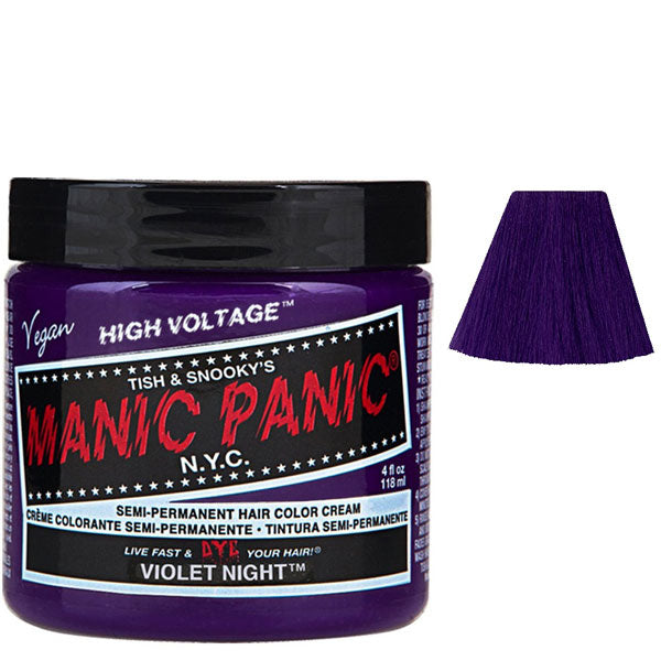 MANIC PANIC SEMI PERMANENT HAIR COLOR VIOLET NIGHT - Tre Pi Profumerie