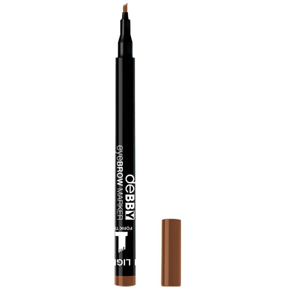 DEBBY EYEBROW MARKER WATER RESISTENT LIGHT BROWN 1 - Tre Pi Profumerie