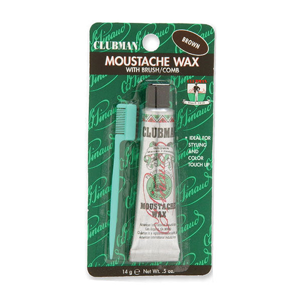 CLUBMAN CERA BAFFI MOUSTACE WAX CASTANO - Tre Pi Profumerie