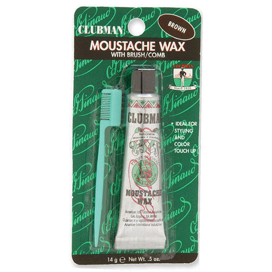 CLUBMAN CERA BAFFI MOUSTACE WAX CASTANO - Tre Pi Profumerie