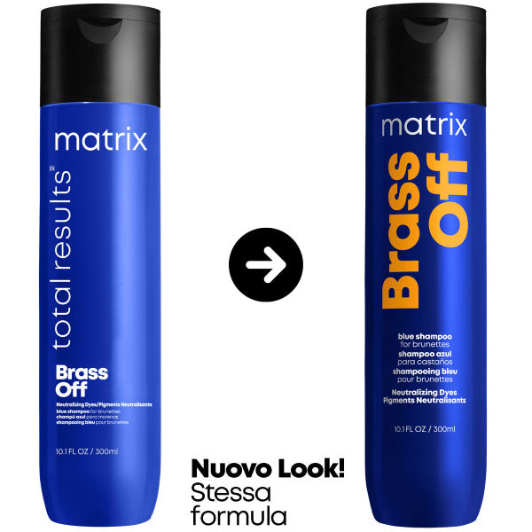 MATRIX TOTAL RESULTS BRASS OFF SHAMPOO 300 ML - Tre Pi Profumerie