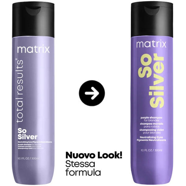 MATRIX TOTAL RESULTS SOSILVER SHAMPOO 300 ML - Tre Pi Profumerie