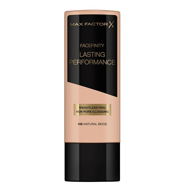 MAX FACTOR LASTING PERFORMANCE FONDOTINTA NATURAL BEIGE 106 - Tre Pi Profumerie