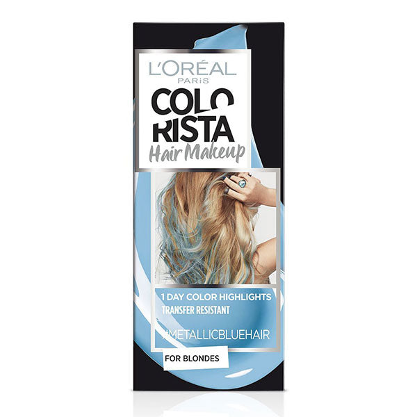 L'OREAL HAIR COLORIST COLORISTA HAIR MAKEUP METALLIC BLUE HAIR - Tre Pi Profumerie