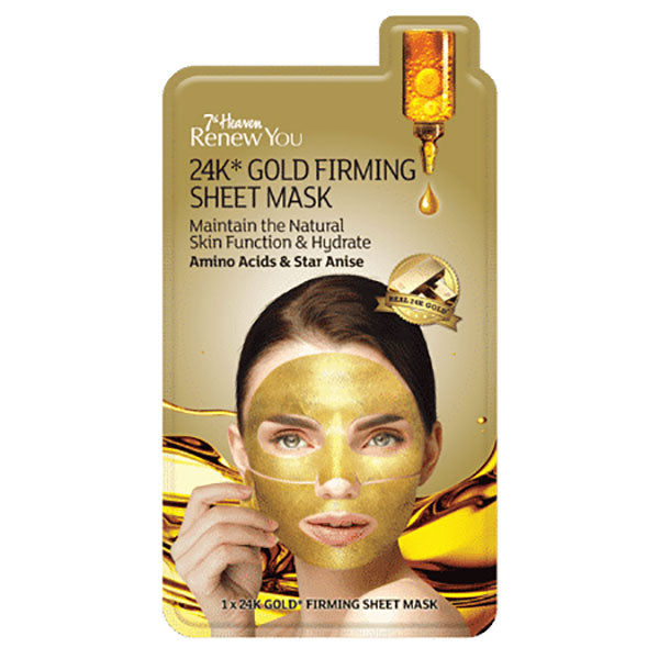 MONTAGNE JEUNESSE MASCHERA RENEW 24K GOLD FIRMING SHEET MASK - Tre Pi Profumerie