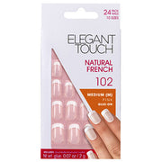 ELEGANT TOUCH NATURAL FRENCH MEDIUM PINK GLUE ON 102 - Tre Pi Profumerie