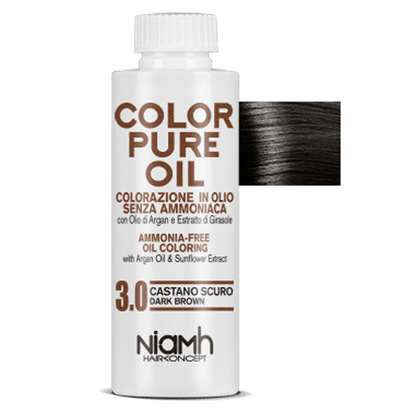 NIAMH TINTURA CAPELLI COLOR PURE OIL 3.0 CASTANO SCURO - Tre Pi Profumerie