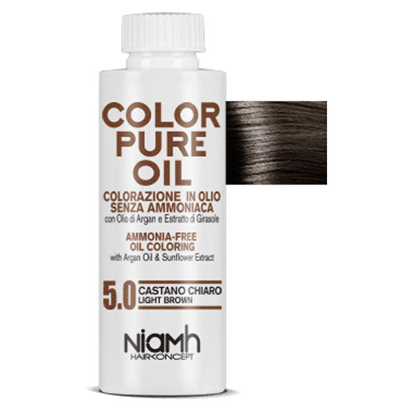 NIAMH TINTURA CAPELLI COLOR PURE OIL 5.0 CASTANO CHIARO - Tre Pi Profumerie